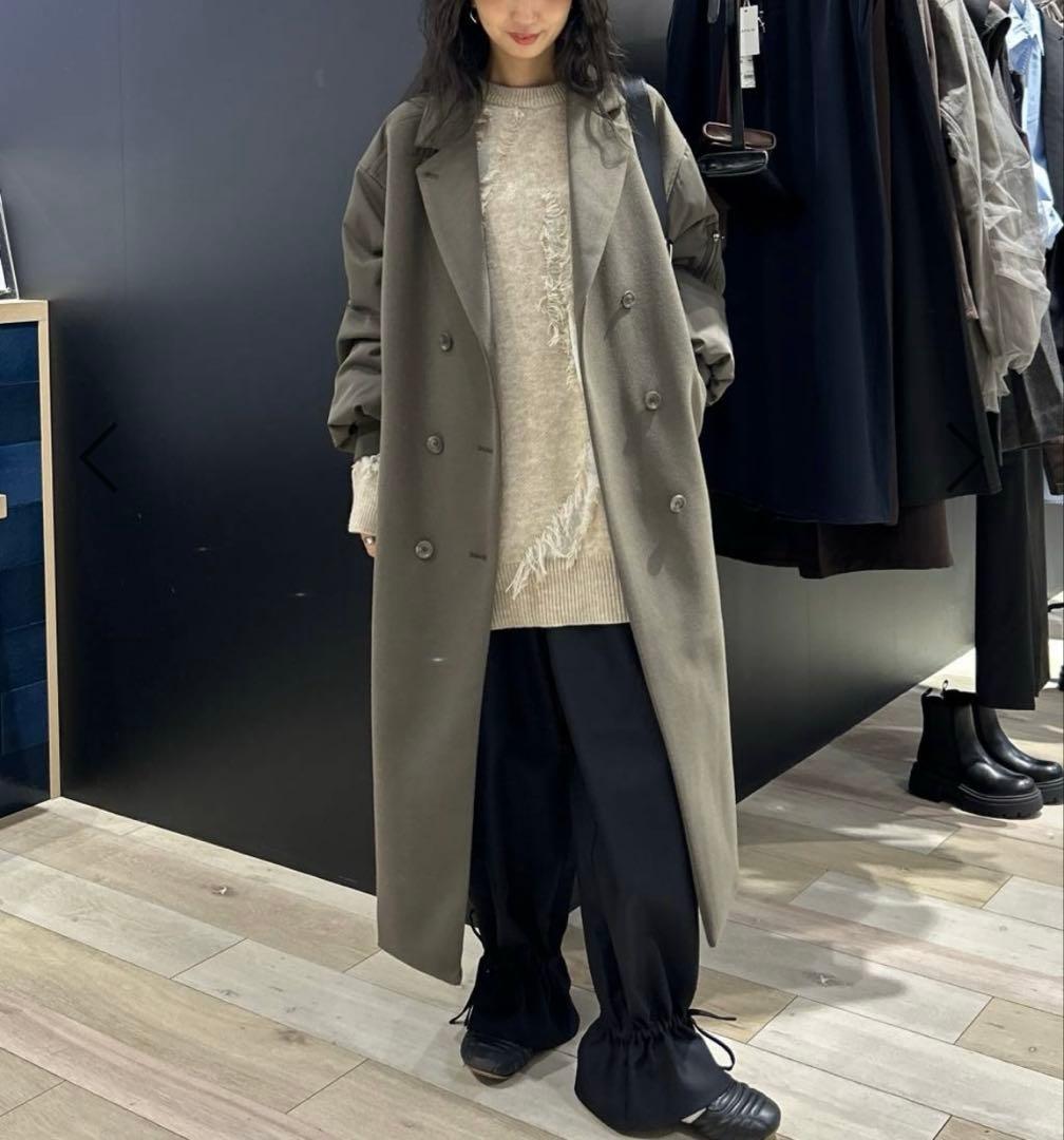 大人気！最終値下げ✴︎今季✴︎新品✴︎レプシィムドッキングロングコート✴︎モカーキ