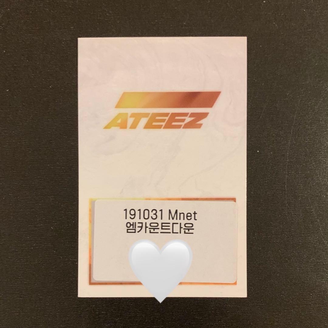 ATEEZ wonderland ホンジュン サノク トレカ broadcast