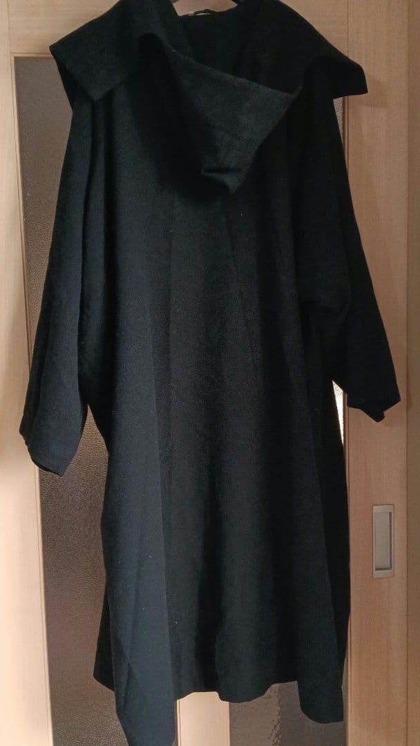 ヨウジヤマモト　ロングコート　ガウン　ブラック