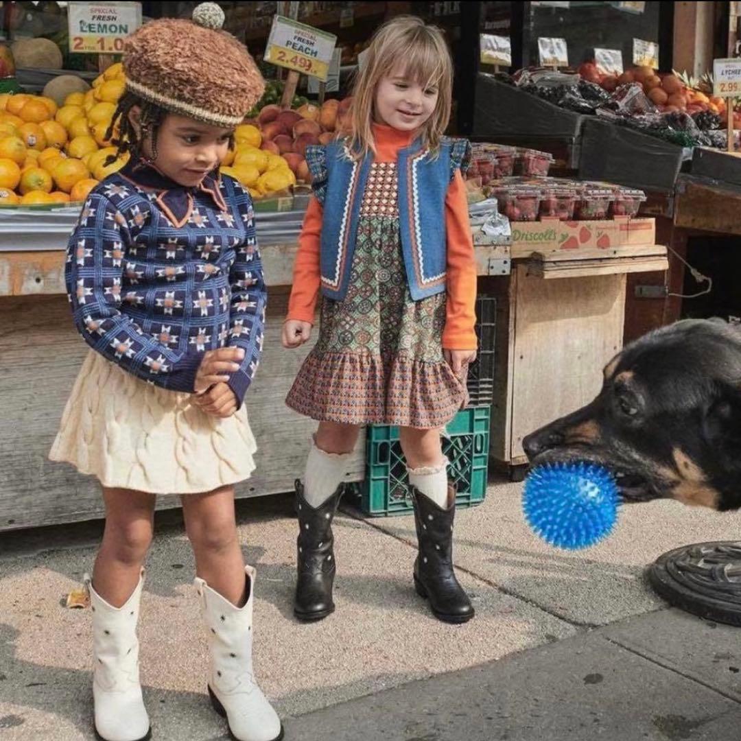 ワンピース Misha & Puff Assemblage Ruffle Dress