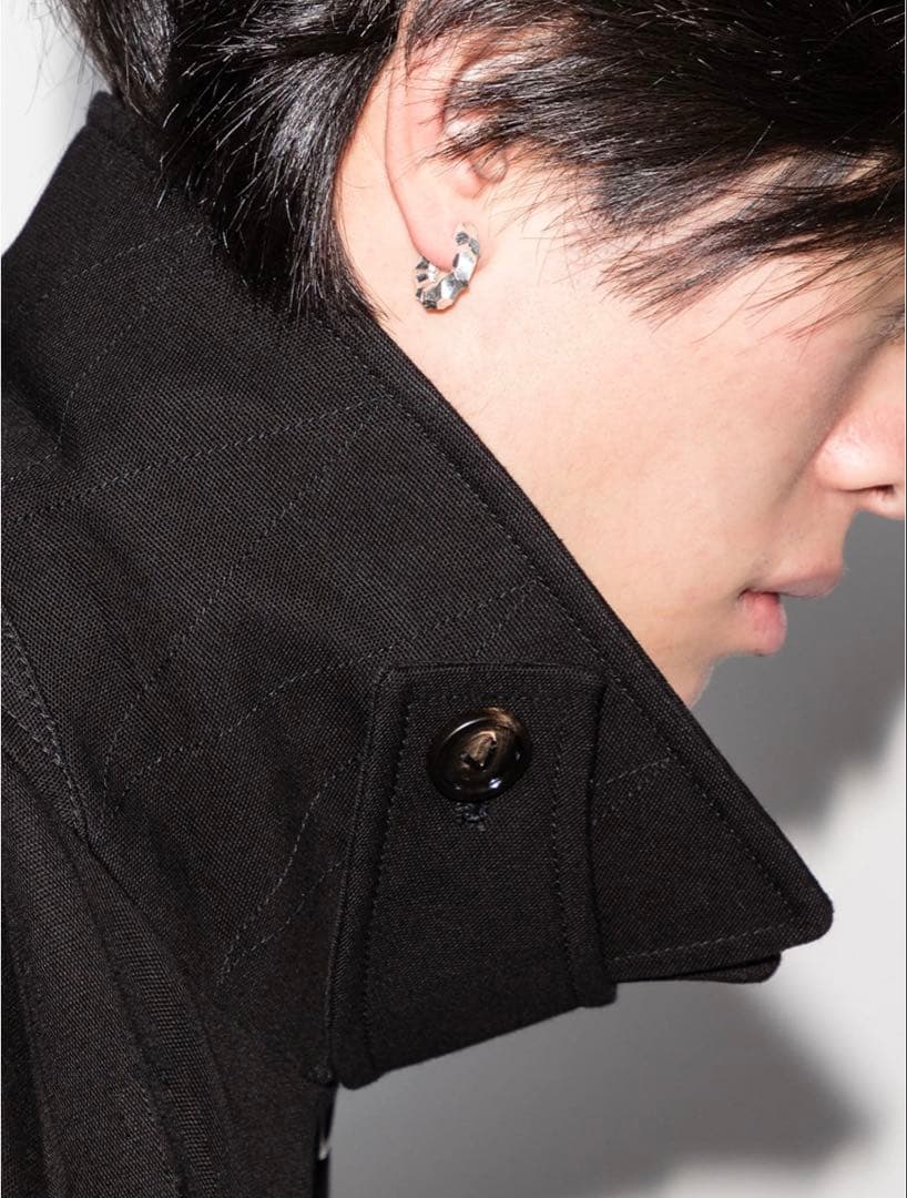 All Blues シルバーフープピアス 片耳