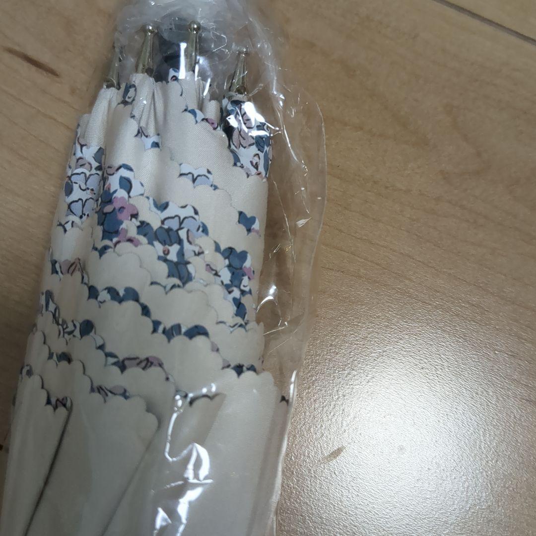 UVカット晴雨兼用 ミャクミャク LIBERTY柄薄ベージュ・ピンク新品・未開封