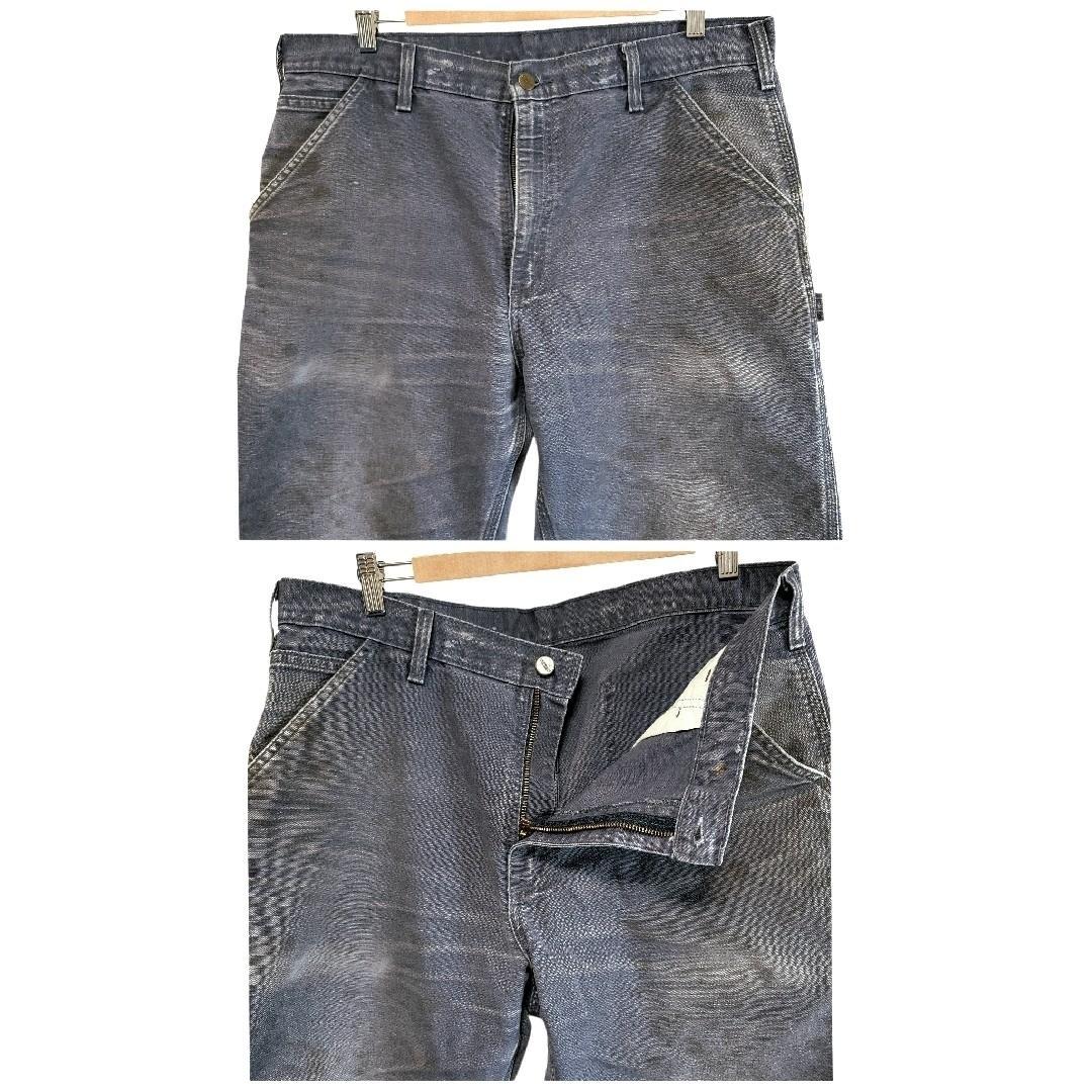 鬼ヒゲフェード感◎　カーハート　ペインターワークパンツ 36 ペトロールブルー