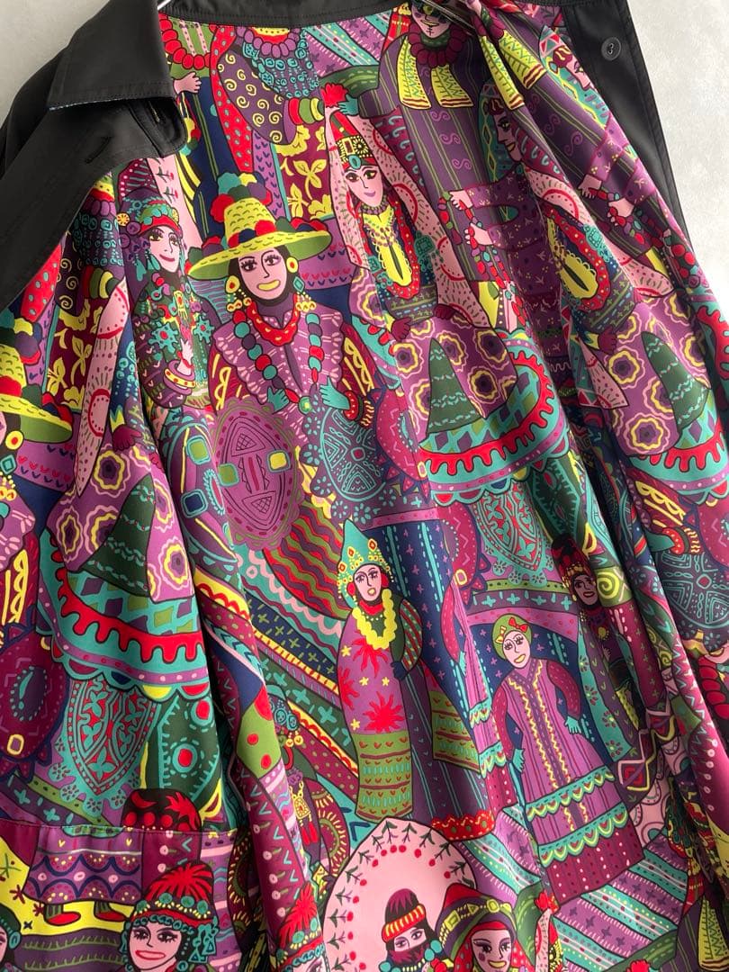 美品✨トクコプルミエヴォル　リバーシブル　ロングコート　春コート　ゆったり9号