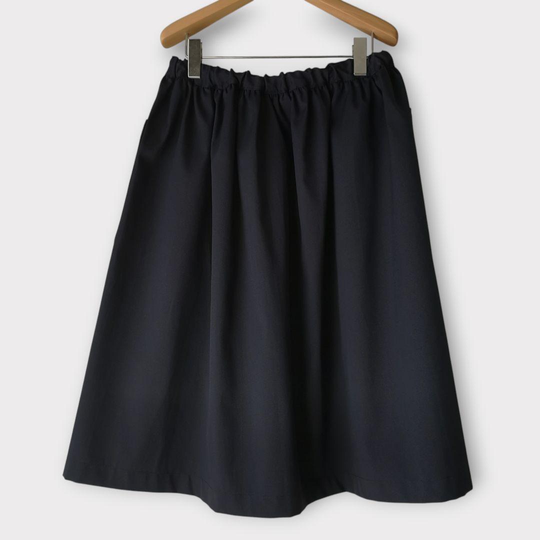 美品 コムデギャルソンガール フレアスカート ネイビー Ｓ AD2021