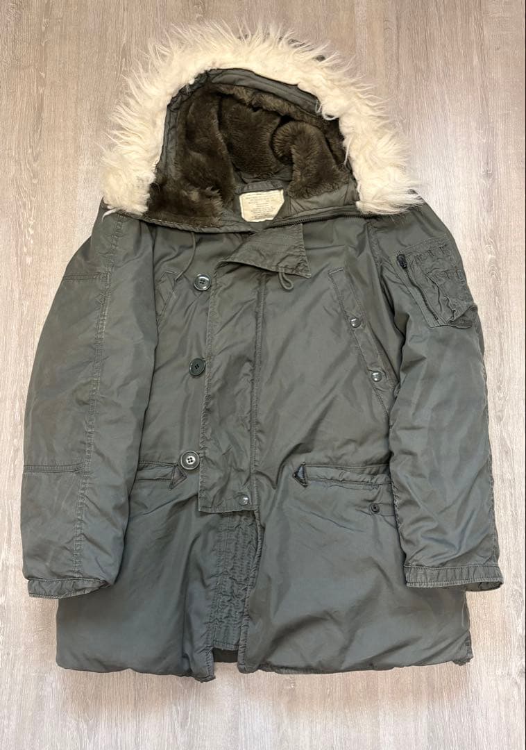 【破格】SMALL 80s 米軍実物 N-3B 雰囲気◎ 日本人サイズ