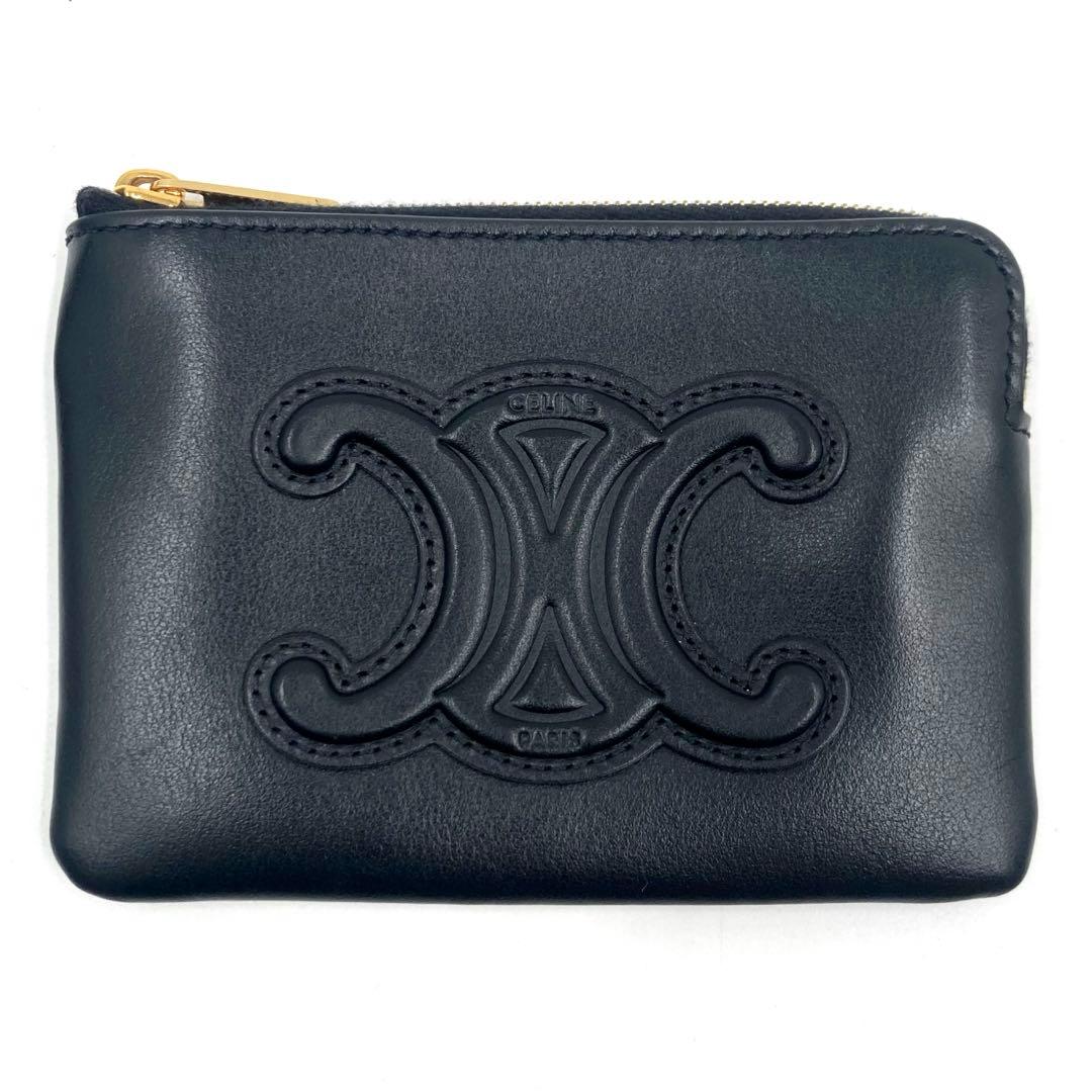未使用級✨CELINE セリーヌ キュイル トリオンフ ケース 小銭入れ