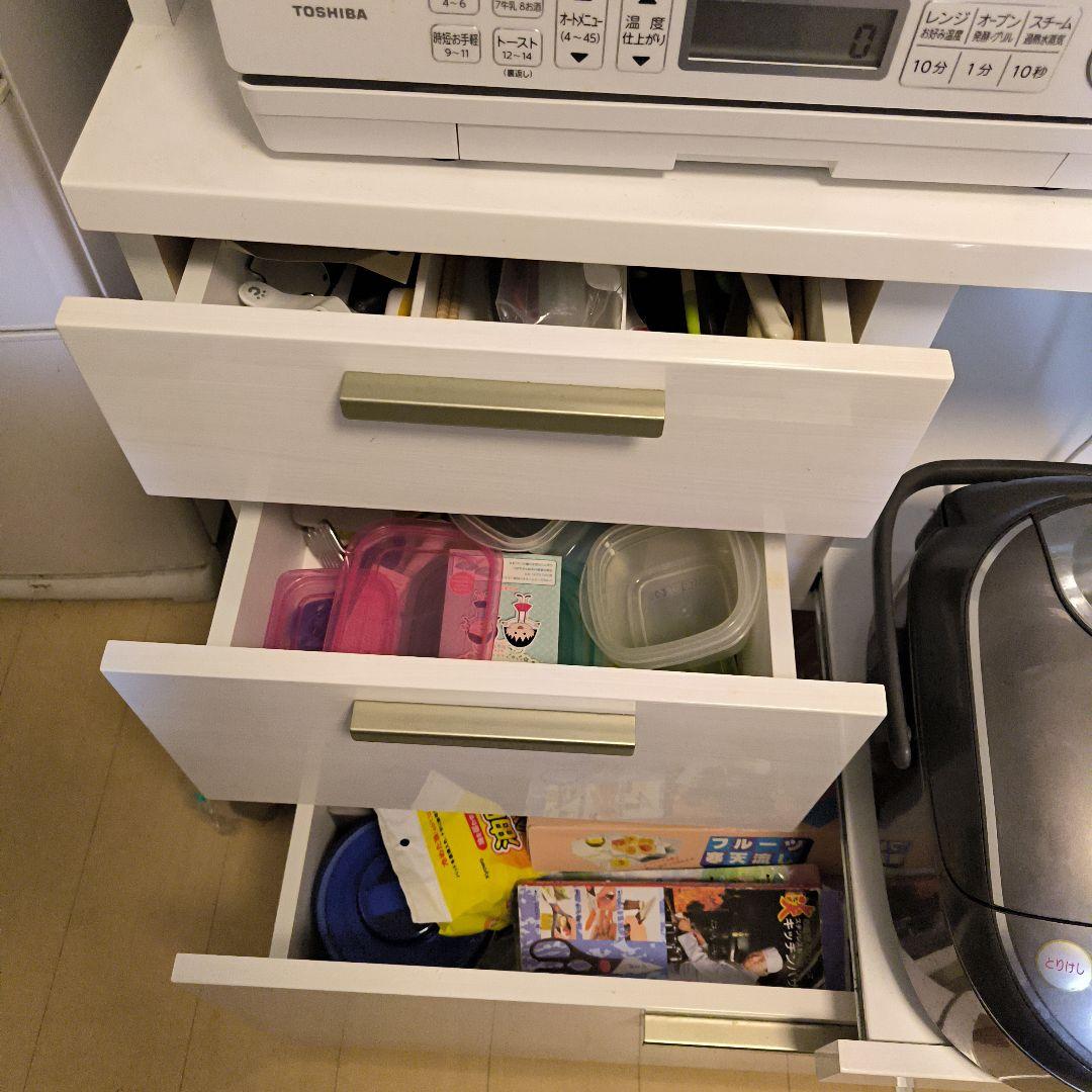 ニトリ 食器棚 キッチンボード (ソレル 80KB WH)