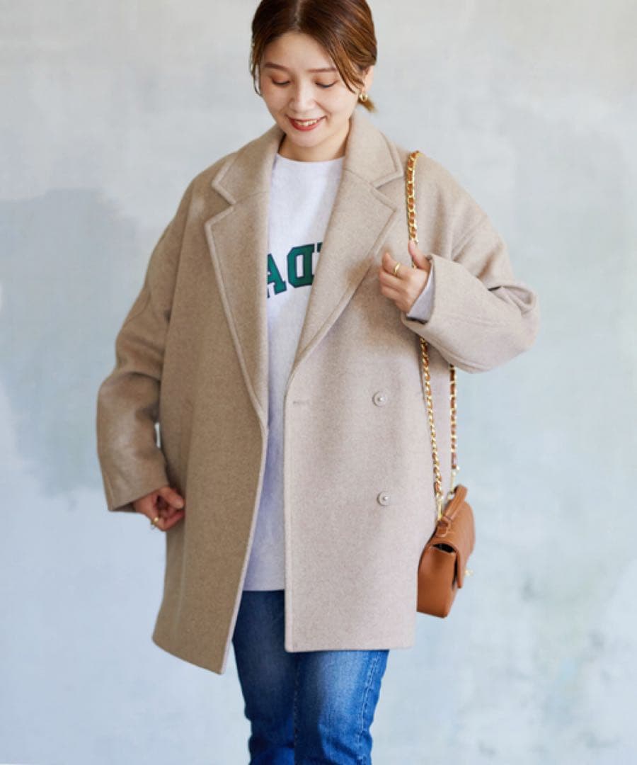 ジャーナルスタンダード　スーパー140ビーバーテーラーコート