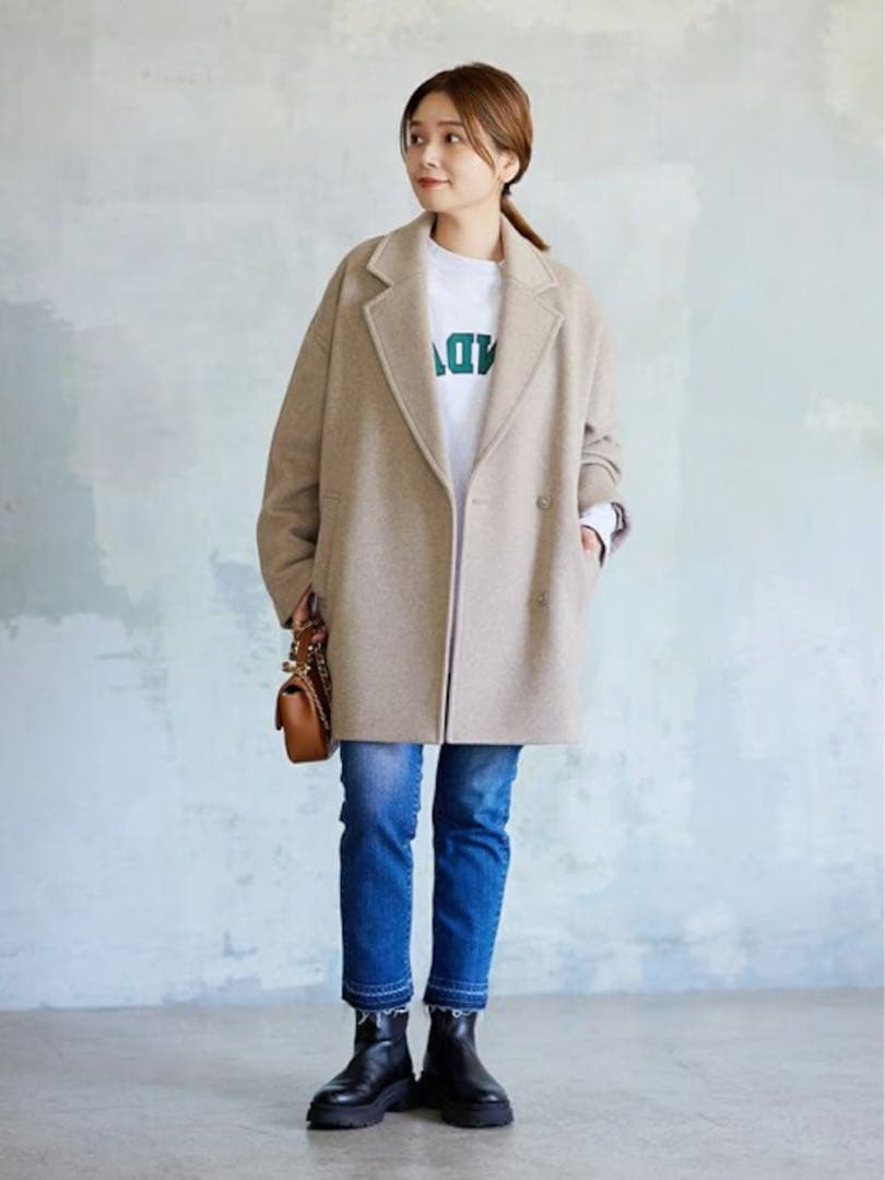 ジャーナルスタンダード　スーパー140ビーバーテーラーコート