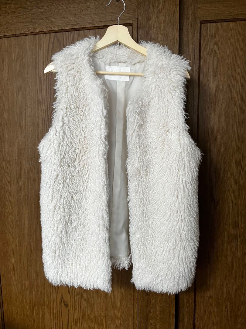 Ballsey プードルファー　クルーネックジレ