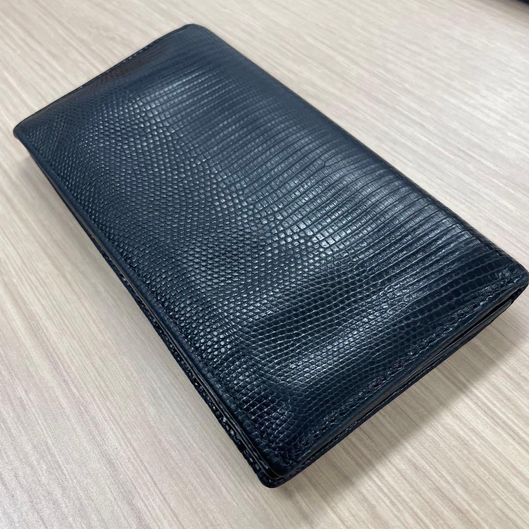 【最終値下げ】BVLGARI 長財布 リザードスキン