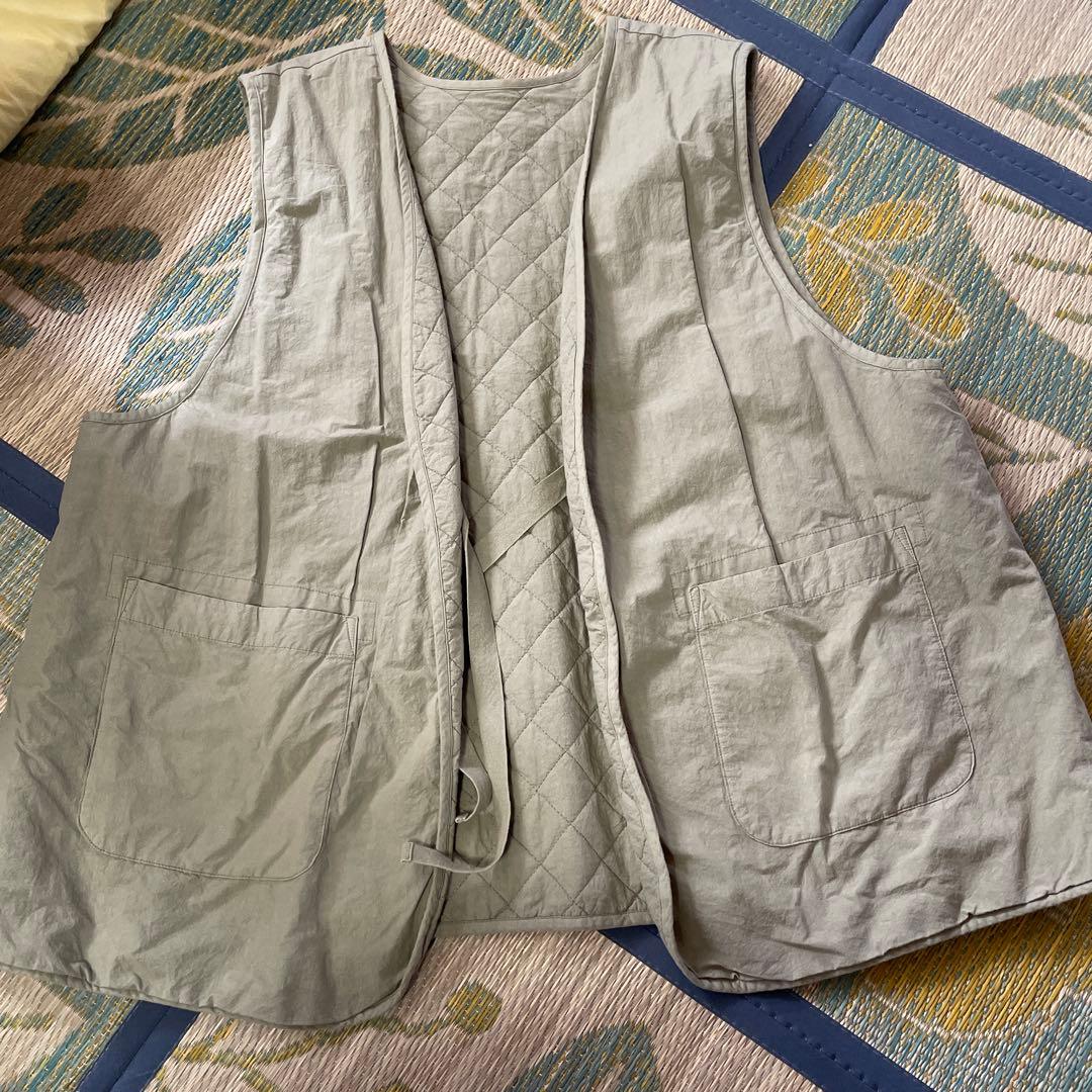 ネストローブ♡コットンラミーキルティングリバーシブルベスト