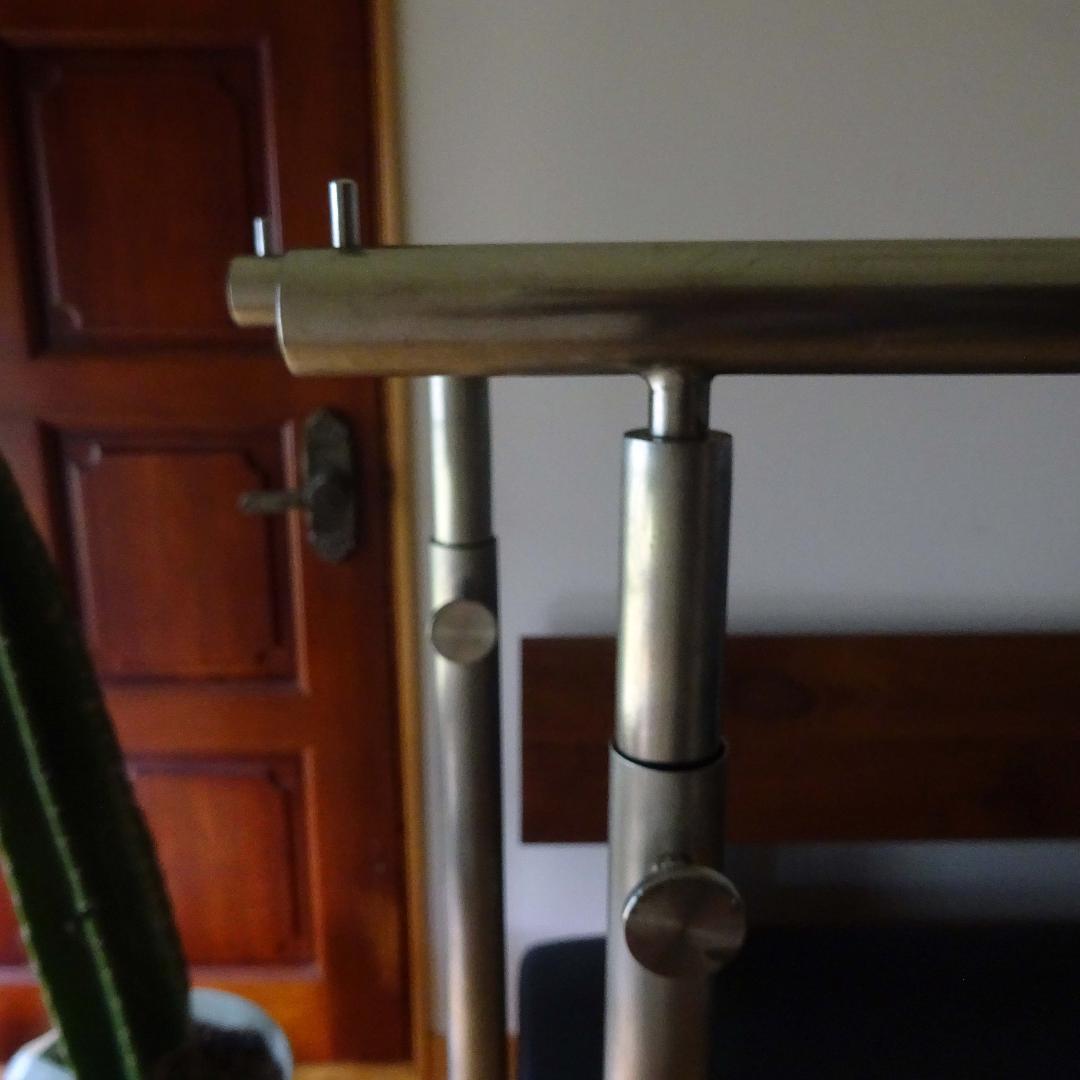 2点　ステンレス× ハンガーラック スタンド アイアン アンティーク調 アパレル