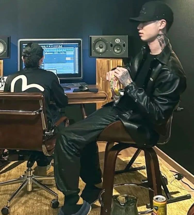 【激シブ・完売モデル】LASTNEST　レザー 長袖　シャツ　黒　ブラック　XL