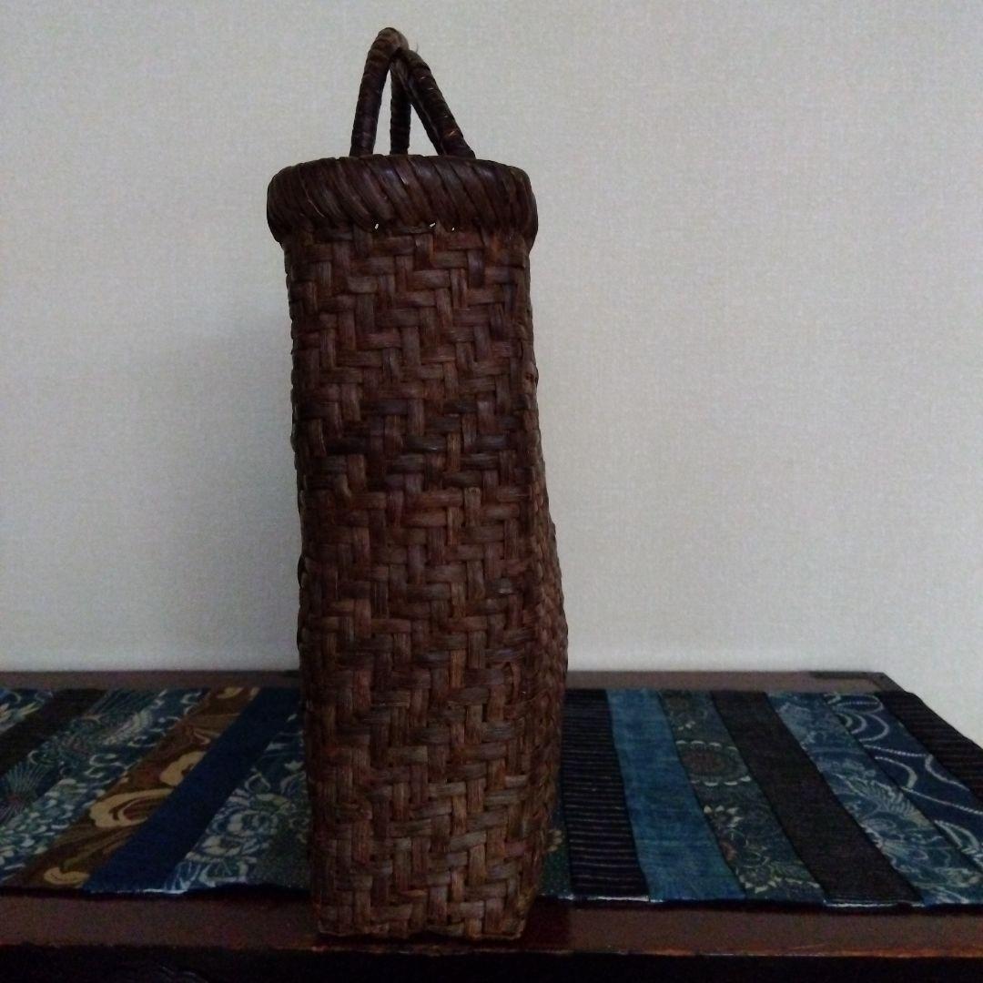 国産　山葡萄籠　大　中布付き　作家物