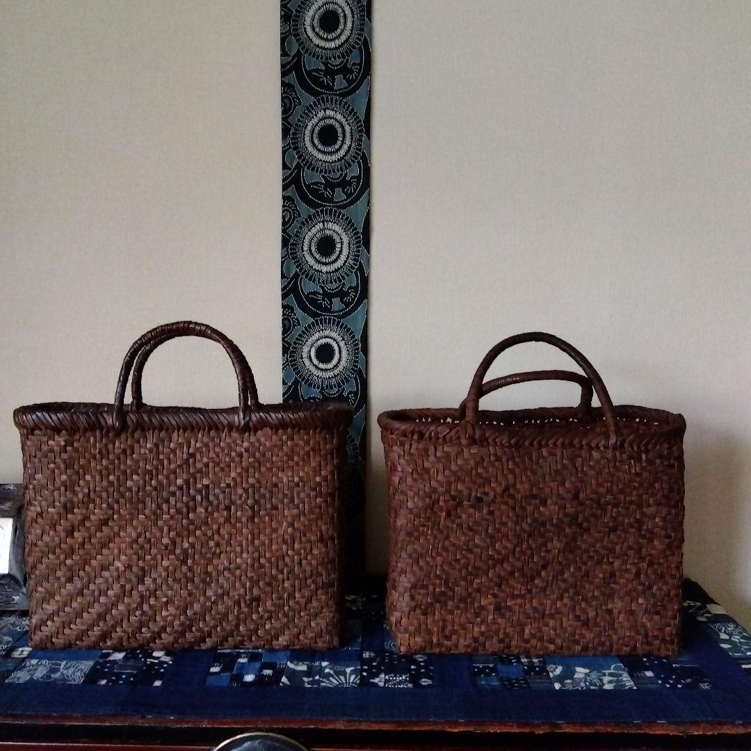 国産　山葡萄籠　大　中布付き　作家物