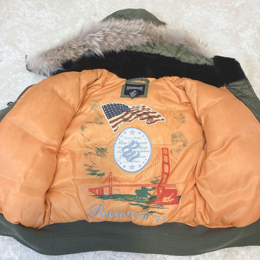 ROCAWEAR ロカウェア N2Bフライトジャケット 中綿 ファー付き M