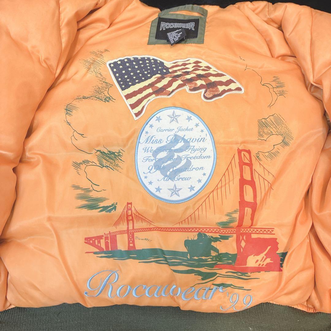 ROCAWEAR ロカウェア N2Bフライトジャケット 中綿 ファー付き M