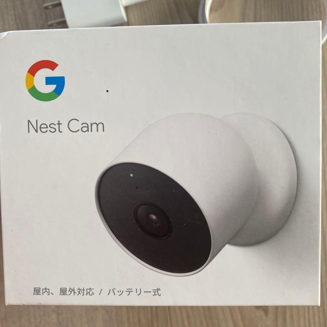 Google Nest Cam ホワイト 防犯カメラ マグネット式　充電タイプ