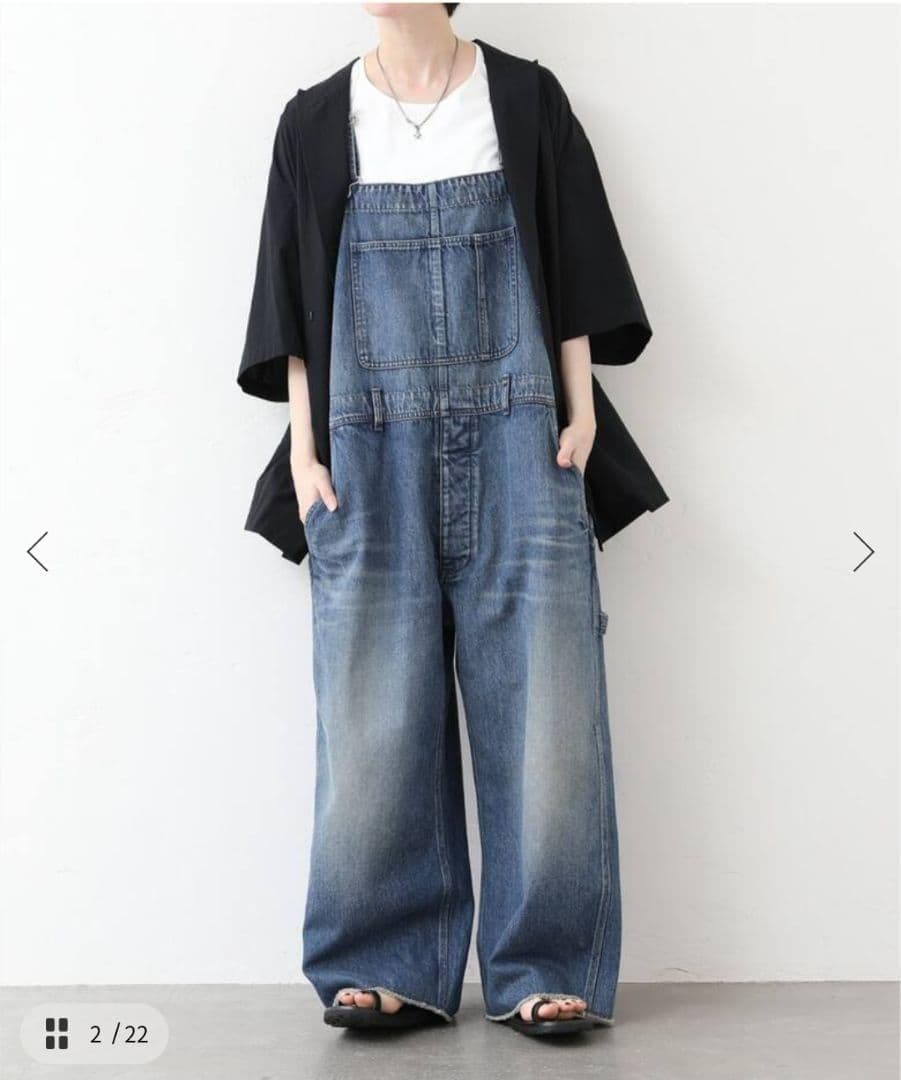 ジャーナルスタンダードラックス 11OZ デニム オーバーオール サロペット