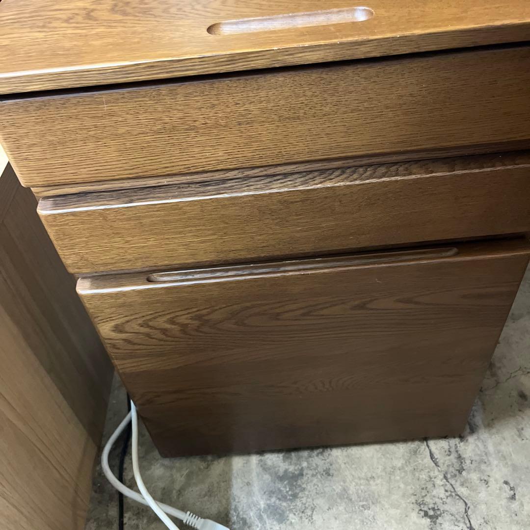 【KEYUCA】◇学習机セット◆ワゴン付き◇鍵付き◆