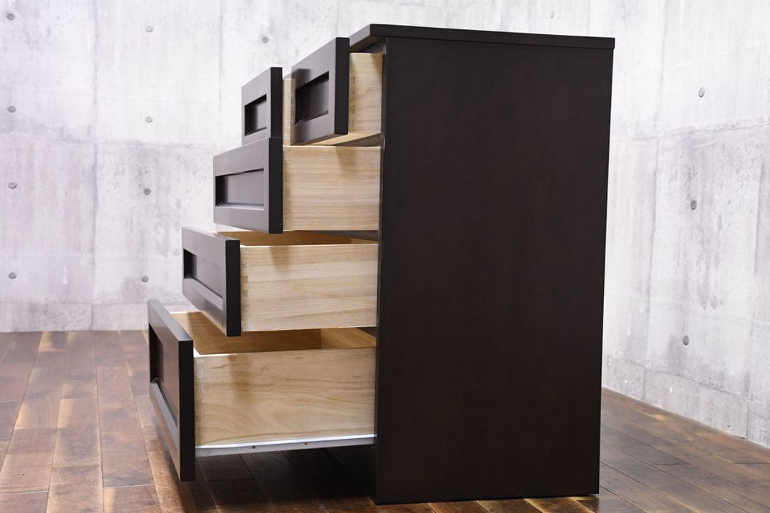 EGC67 IDC大塚家具 ヴィータ 4段チェスト 整理タンス ミドルチェスト