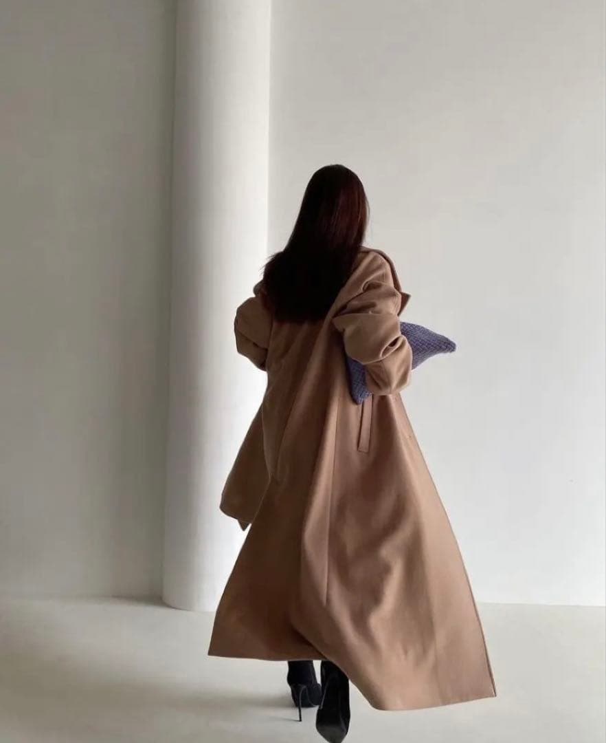 ジャケット・アウター eimy istoire belted chester coat camel