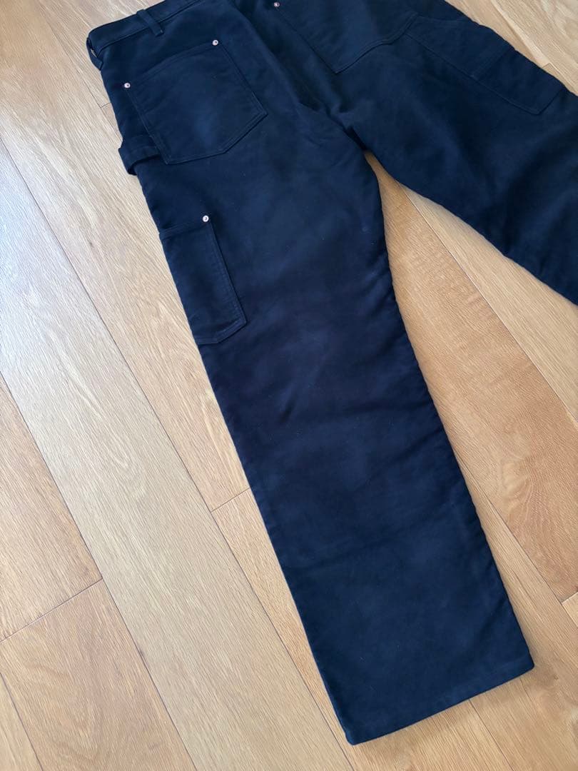 COMOLI モールスキン ペインターパンツ BLACK 3 コモリ 美品