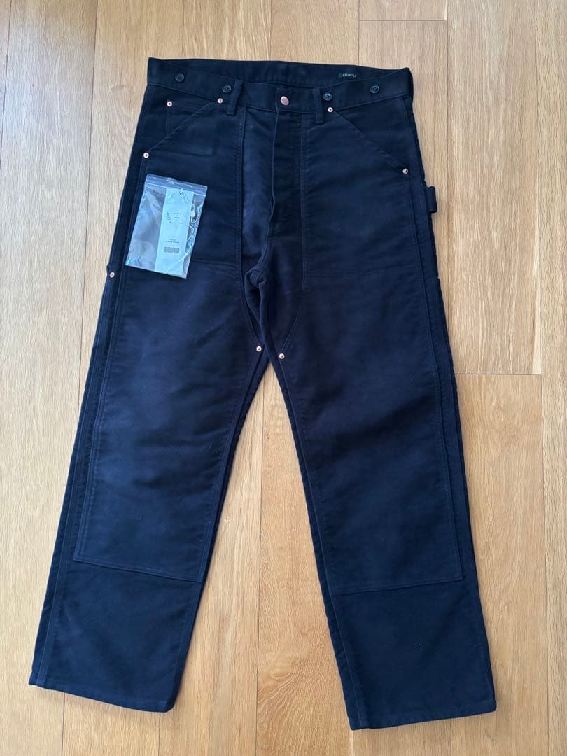 COMOLI モールスキン ペインターパンツ BLACK 3 コモリ 美品