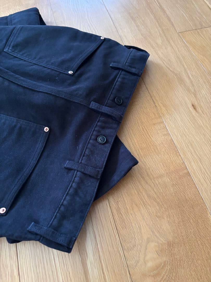 COMOLI モールスキン ペインターパンツ BLACK 3 コモリ 美品