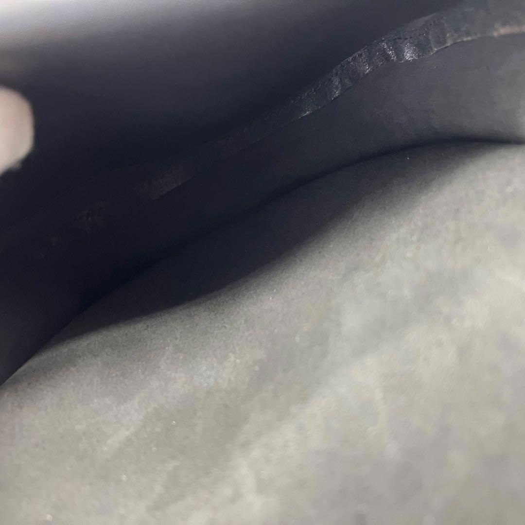 極美品■Mimi フランシス ショルダーバッグ ターンロック ロゴ型押し 黒