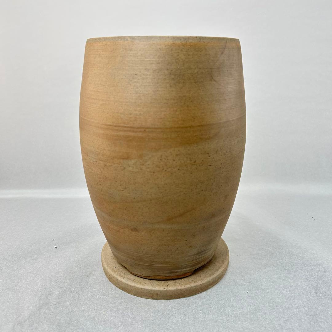 羽柴興誓作 山水彫 涼炉 共箱付 陶製 興誓窯 煎茶道具