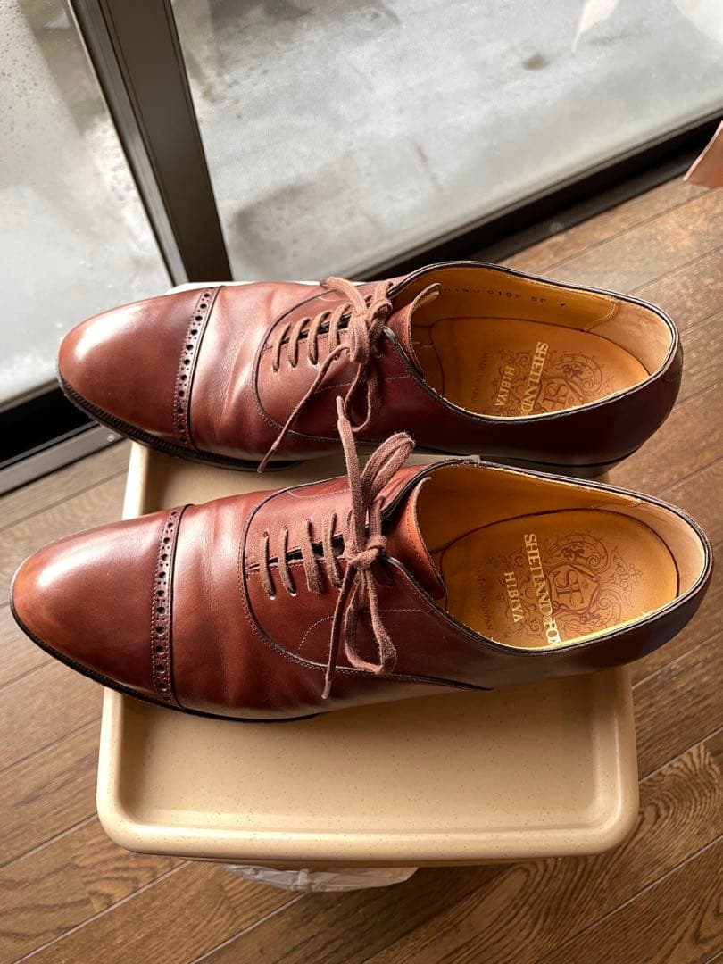 シェットランドフォックス　パンチドキャップトゥ ケンジントンⅡ サイズ7