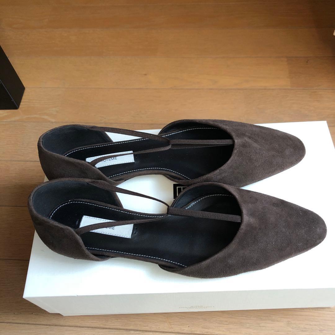 【まろん⭐︎プロフ必読 】 The T-Strap スエード パンプス