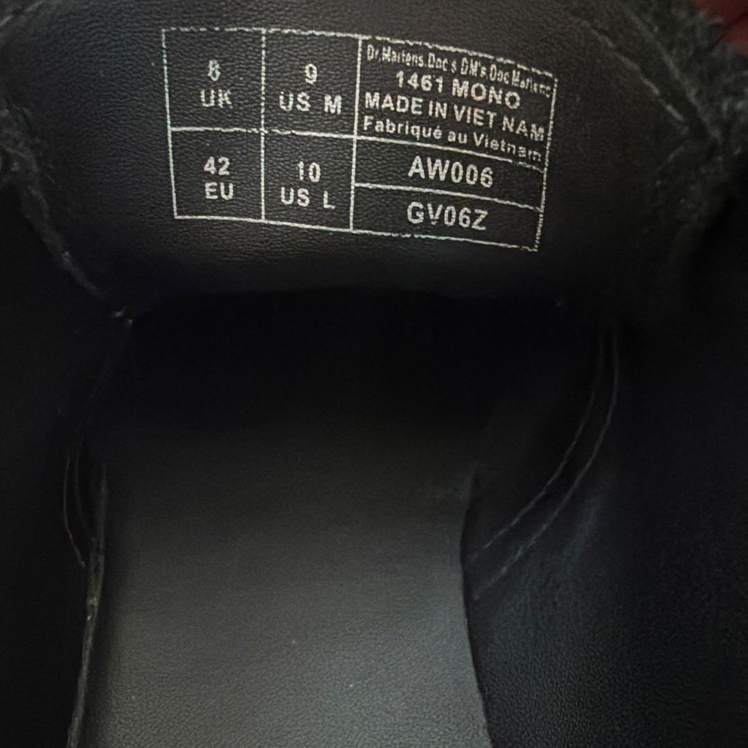 【美品】Dr.Martens 1461 MONO BLACK 3ホール UK8