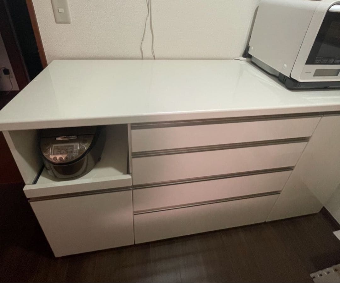 パモウナ　160幅キッチンカウンター 【送料込み】