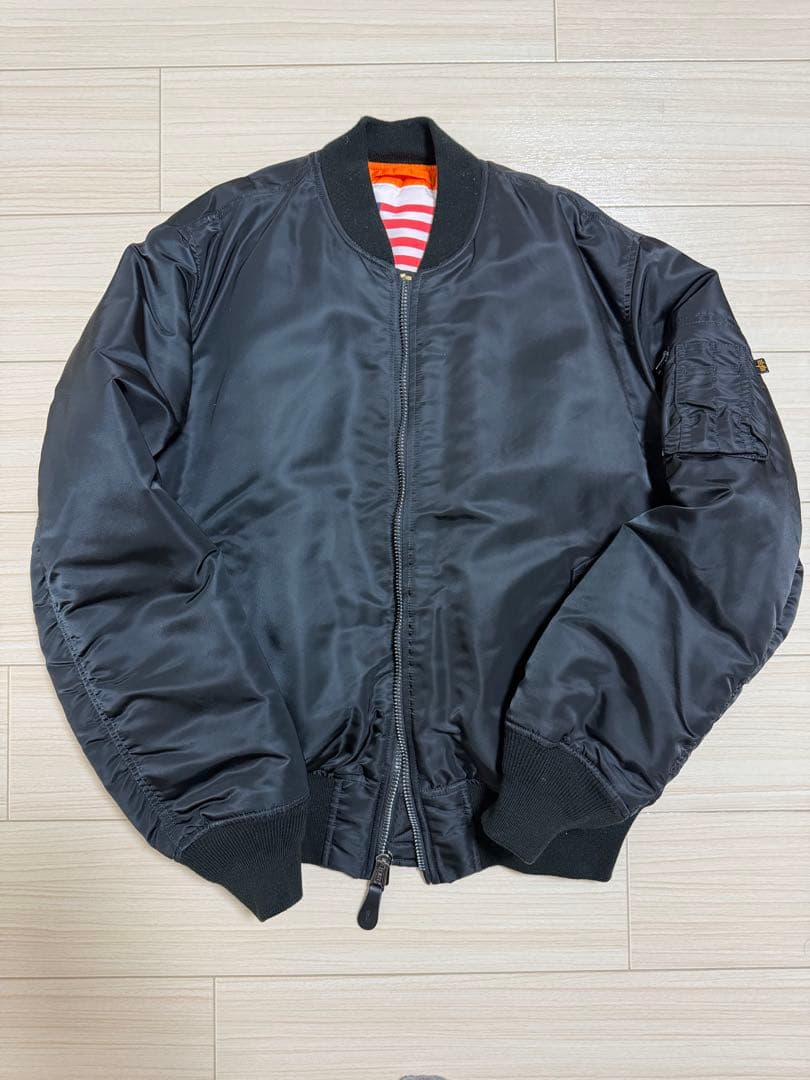【美品】ALPHA INDUSTRIES MA-1 ブラック