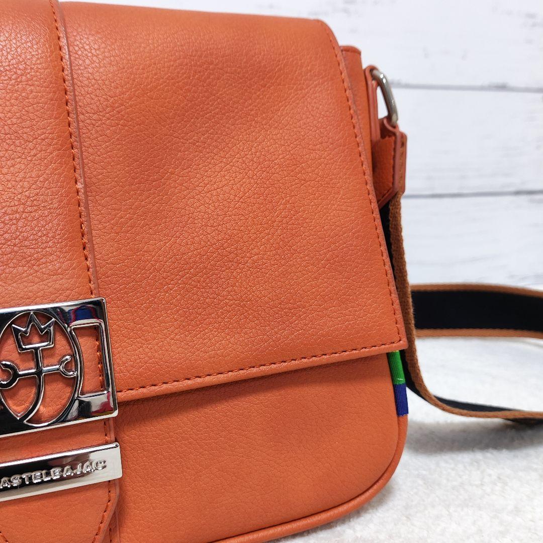 ⭐️ほぼ未使用⭐️CASTELBAJAC オレンジ ショルダーバッグ ソルベ