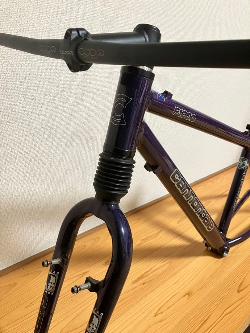 カメレオンカラー【cannondale】F1000フレーム＆ステム＆ハンドルバー