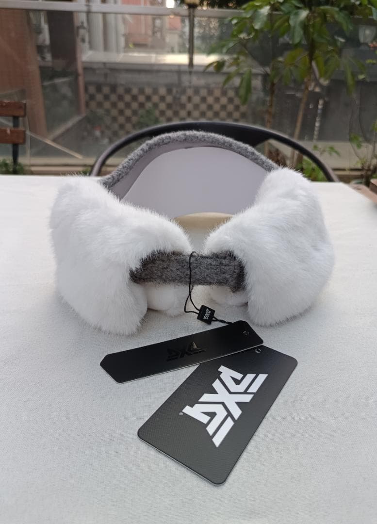 【即購入OK】PXG 冬用 サンバイザー レディース 耳当て付き 防寒