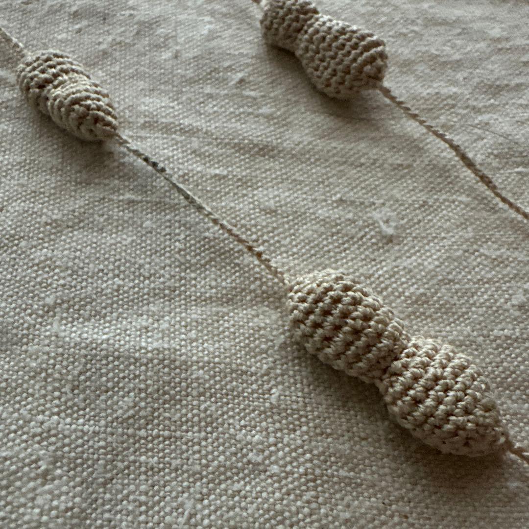 ヨーガンレールのピーナッツ型ネックレス 2色グラデーション BOX付