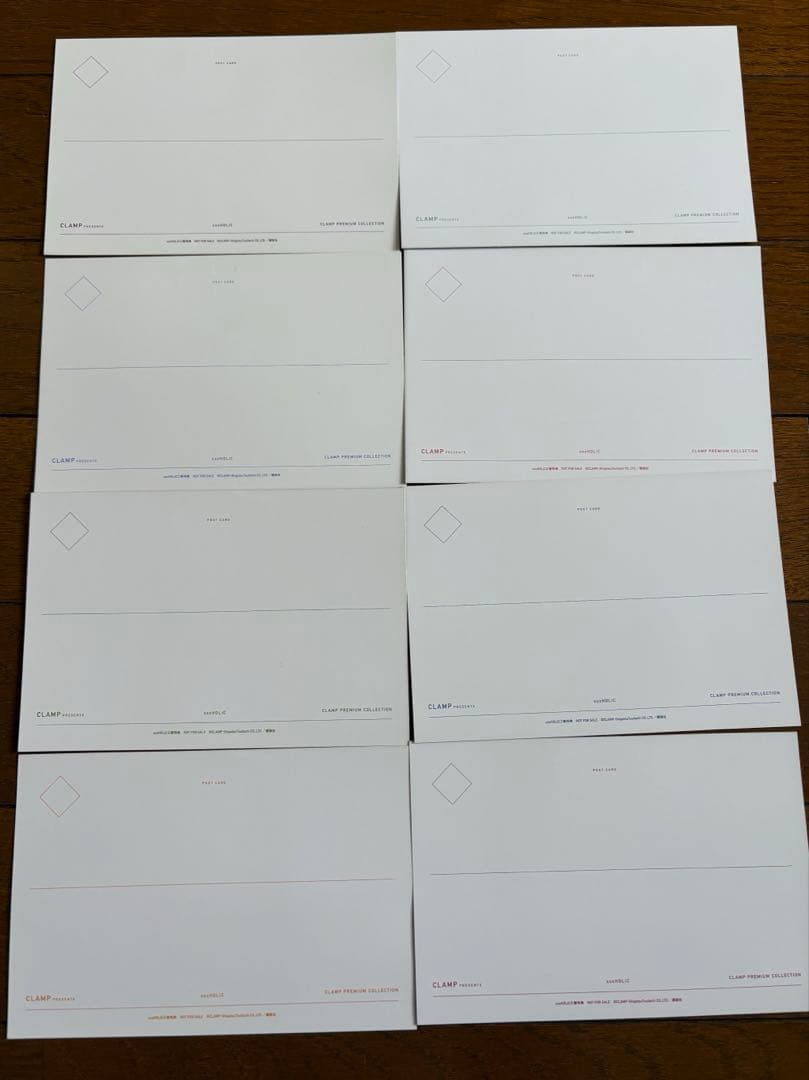 xxxHOLiC　ホリック　新装版　ポストカード　全19巻セット