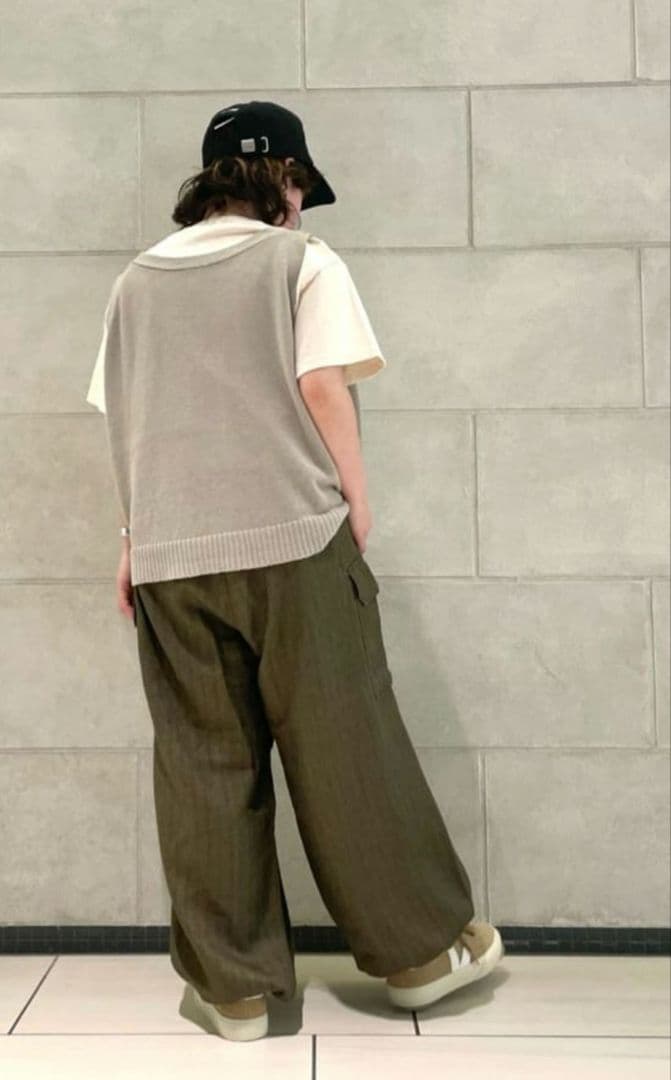 とも journalstandard luxe リネンヘリンカーゴパンツ