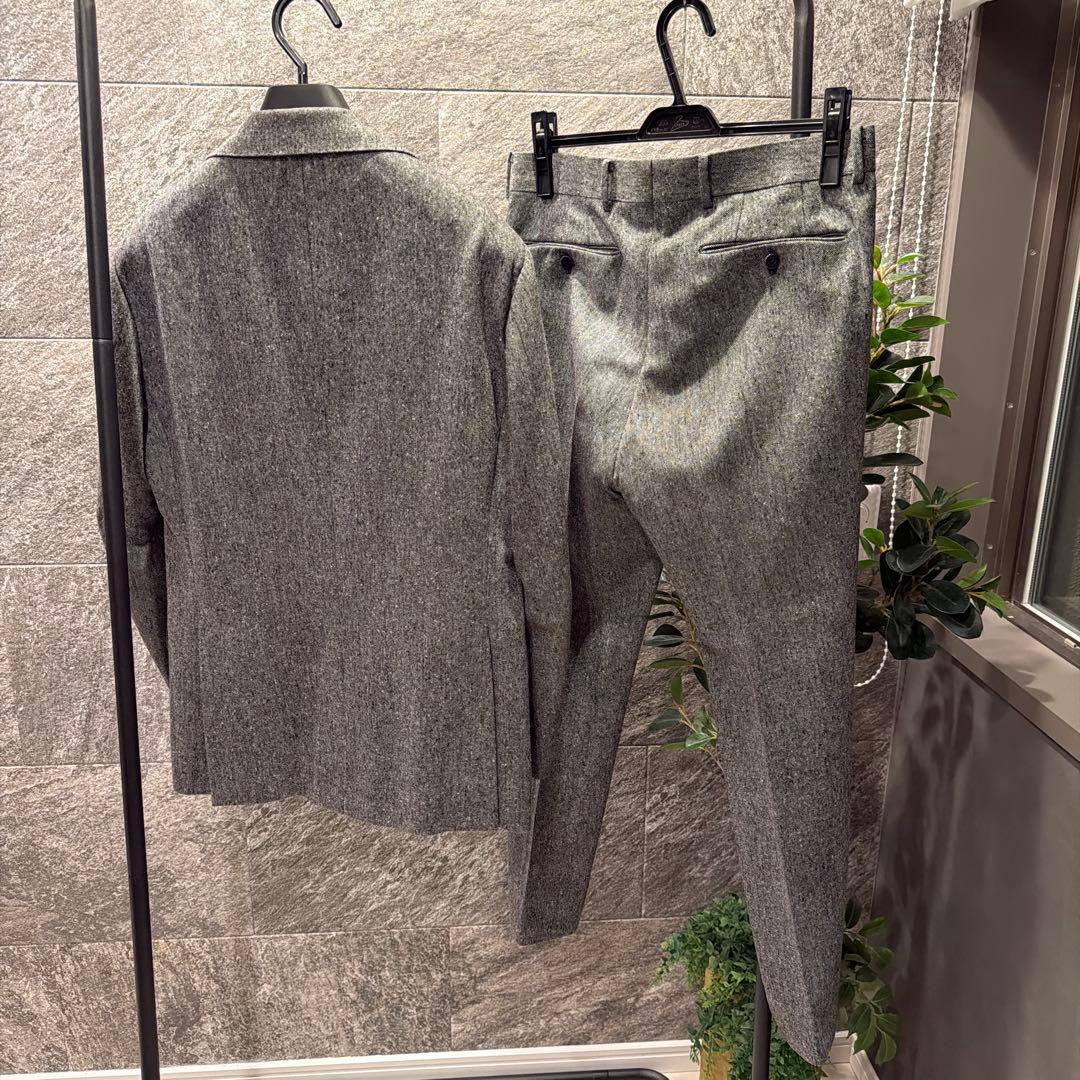 ナノユニバース別注　リングジャケット　シングル　セットアップ　秋冬　44 グレー