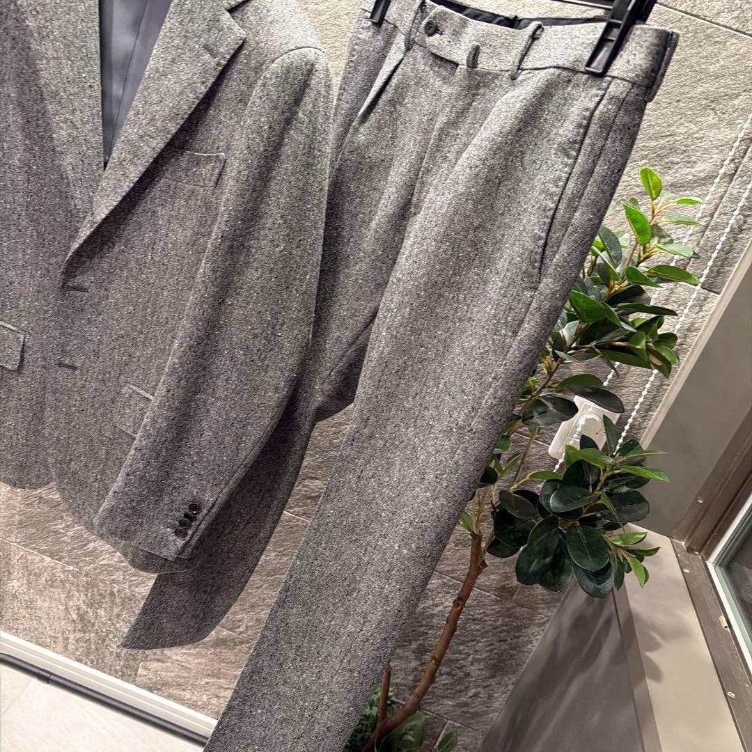 ナノユニバース別注　リングジャケット　シングル　セットアップ　秋冬　44 グレー