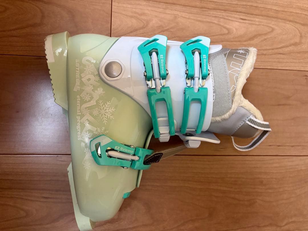 Streule スキーセット ピンクとホワイト