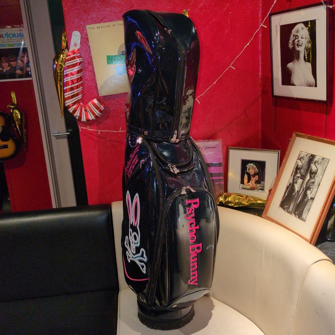 最終セール Psycho Bunny キャディバッグ サイコバニー ネイビー