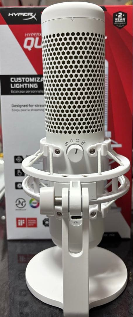 HYPERX QUADCAST ホワイト コンデンサーマイク