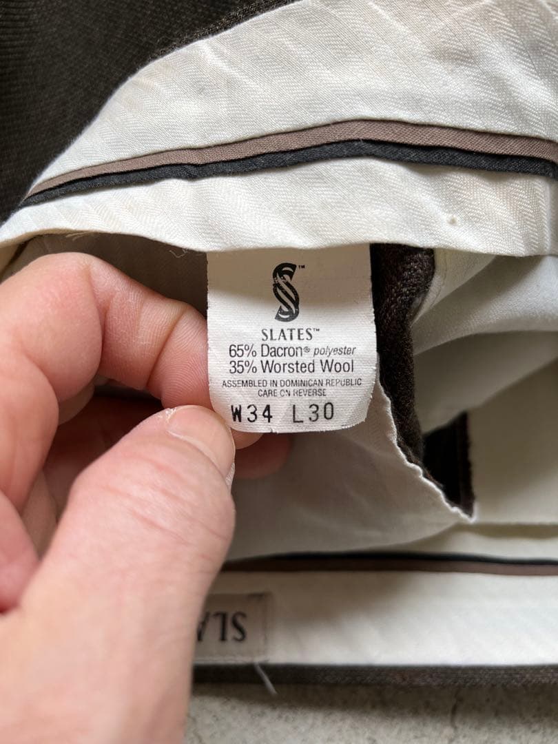 【初期タグ】Levi’s SLATES ブラウン　スラックス